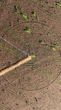 Agriculture Field In Teofilo Otoni Minas Gerais Brazil. Stunning Countryside Life Landscape Viewed From Above. Countryside Farm. Agriculture Field. Teofilo Otoni Minas Gerais.
