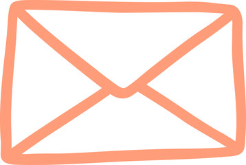 Naklejka premium Doodle Envelope Hand Drawn Icon