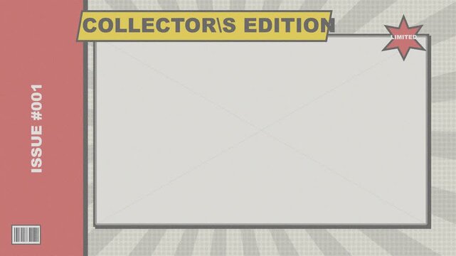 Vintage Collector's Edition Magazine Cover Template Design.