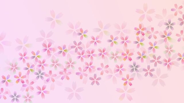 Soft Watercolor Cherry Blossoms Pattern 4K