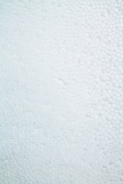 Clean white expanded polystyrene foam surface texture packaging material backdrop copy space