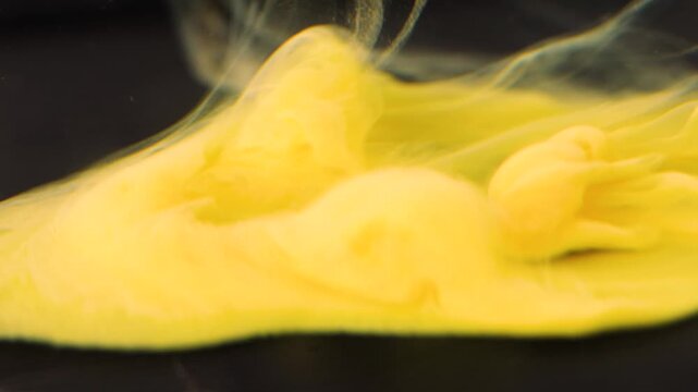 Shooting paint underwater and watching colors mix in water