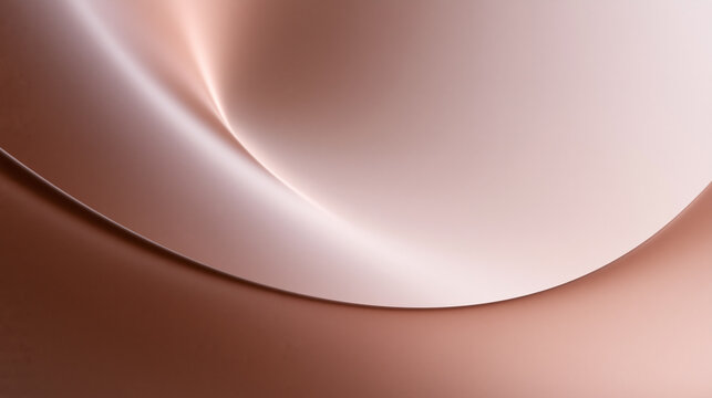 Abstract Rose Gold Curved Wave Elegant Background