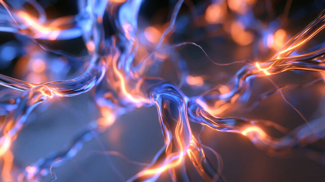 Abstract Neural Network with Glowing Synaptic Energy