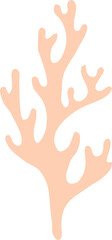 Aquarium aquatic life beige seaweed or algae © Vector Tradition