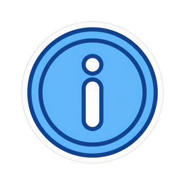 Information circular icon isolated on transparent background