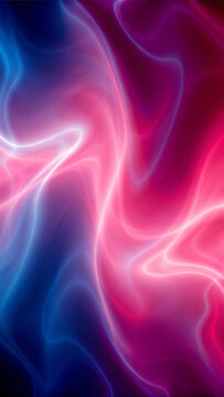 Abstract neon pink and blue fluid wave background with glowing light and vibrant gradients, ideal for technology, AI, gaming, music, websites, presentations and digital design.