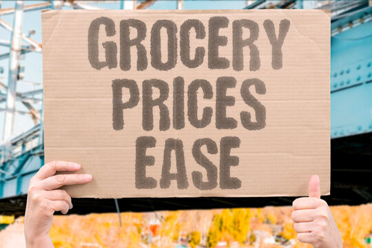 "grocery prices ease" Shoppers notice slower food inflation. GROCERY. PRICES. INFLATION. SHOPPERS. FOOD.