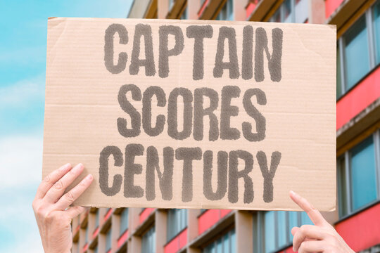 "captain scores century" The side's leader achieves a personal milestone in the big game. CAPTAIN. SCORES. CENTURY. MILESTONE. GAME.