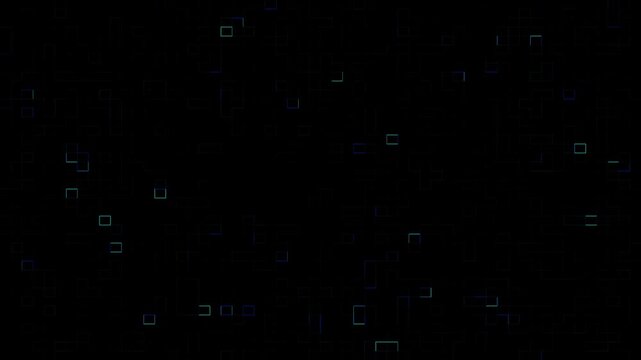 Linear tech background blue animation. Gradient blue linear static abstract background animation full frame 4k.