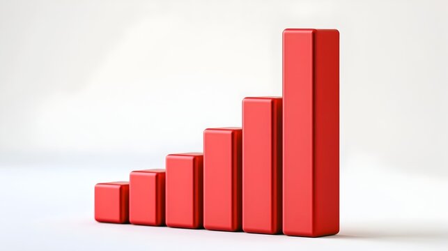 white background Economic crisis, financial background. Financial graph chart falling,global economic recession, stock market crash, growth inflation.