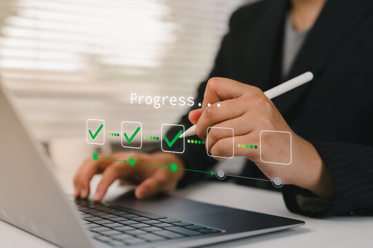 Project Progress Checklist for Enterprise Workflow Management, Task Approval Tracking, Business Productivity, Process Automation, and Digital Collaboration in Corporate Operations Teams