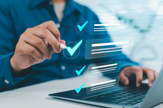 Checklist Approval Concept for Enterprise Workflow Automation, Digital Task Verification, Compliance Tracking, Productivity Software, and Business Process Management Efficiency Strategy