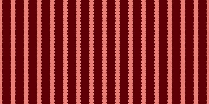 Deep burgundy red vertical scalloped stripe texture. Elegant dark wavy line background for festive packaging and autumn crafts.