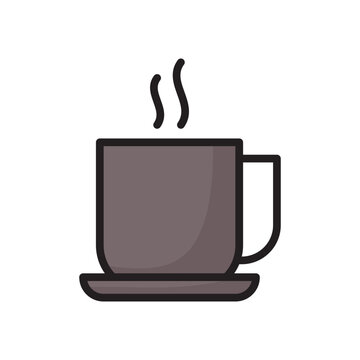 Coffee Cup Line Color Icon