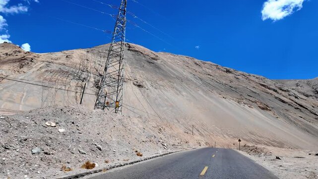 Tasha Ancient Road through the remote mountains of Xinjiang, China