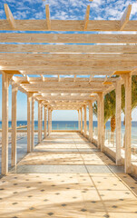 Fototapeta premium beautiful views of the sea and the coast of Sahl Hasheesh Hurghada Egypt for background
