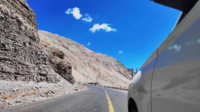 Tasha Ancient Road through the remote mountains of Xinjiang, China