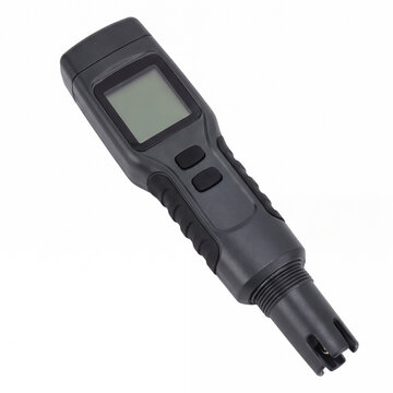 Generic handheld waterproof digital EC and TDS water conductivity meter tester isolated on white.
