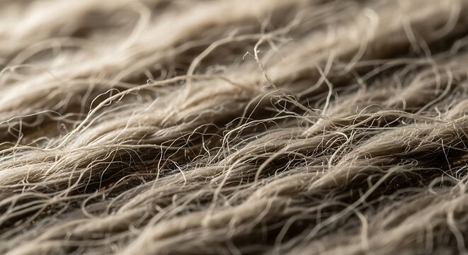 Extreme close-up of natural wool fiber texture with material, background