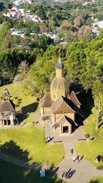 Tingui Park In Curitiba Parana Brazil. Stunning Countryside Life Landscape Viewed From Above. Urban Backgrounds. Cities Of The World Landscape. Curitiba Parana.