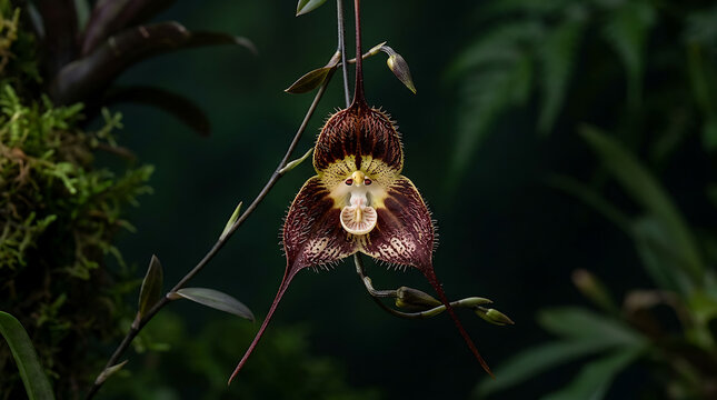 Exotic Orchid Flower with Unique Petals and Colors.