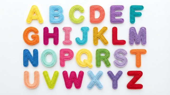 Colorful alphabet letters illustration