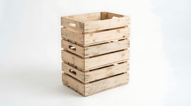 Stacked wooden blocks on light surface
