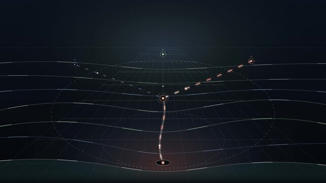 Spatial AI world model analyzing terrain trajectory branches
