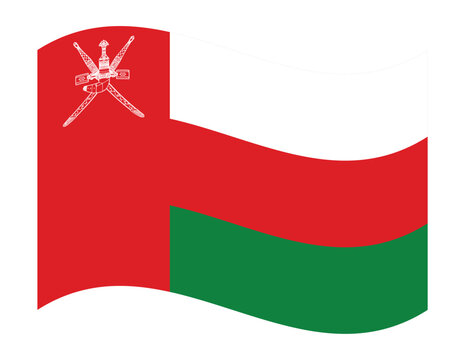 Waving flag of oman
