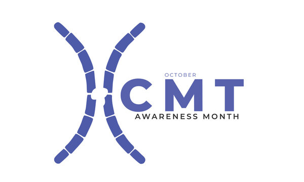 Charcot-Marie-Tooth Disease (CMT) Awareness Month. background, banner, card, poster, template, October month. Vector illustration.