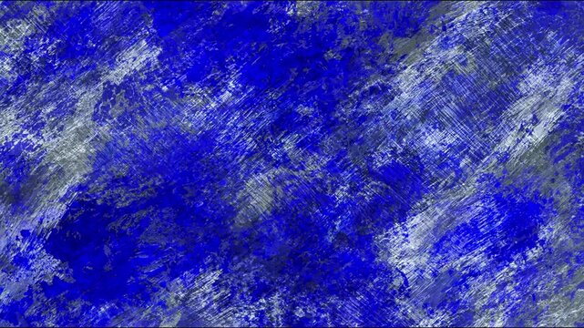 Futuristic Electric Blue And Silver Abstract Grunge Background Featuring Random Brush Strokes For High Tech And Corporate Tech Videos