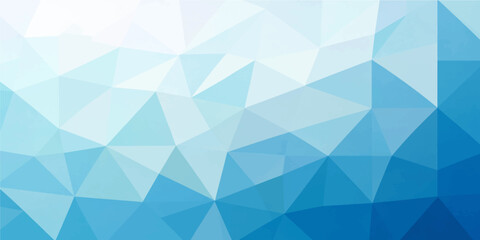 Obraz premium abstract light blue turquoise low poly geometric polygon background modern pattern web banner design