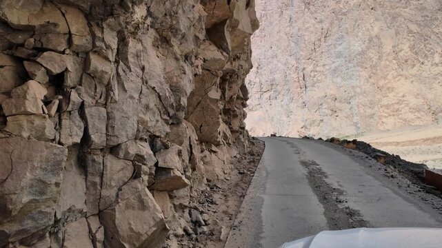 Tasha Ancient Road through the remote mountains of Xinjiang, China