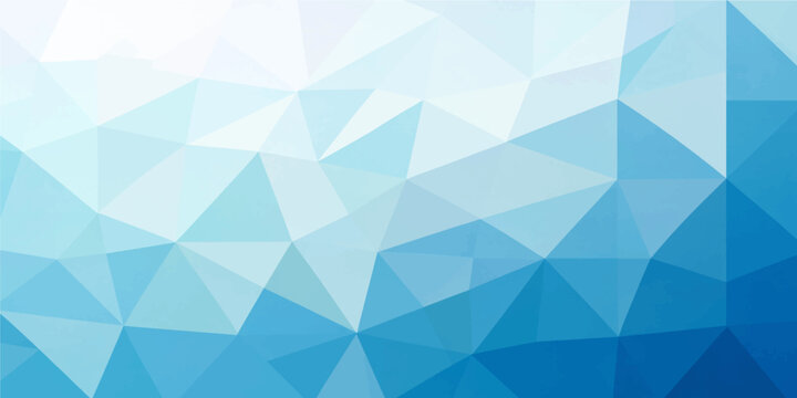 abstract light blue turquoise low poly geometric polygon background modern pattern web banner design