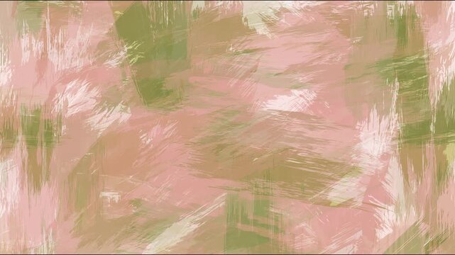 Earthy Dusty Rose And Olive Green Abstract Grunge Background Featuring Random Brush Strokes For Bohemian And Natural Lifestyle Videos