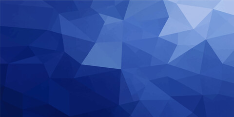 Obraz premium Abstract classic blue polygon low poly background vector render for modern geometric backdrop