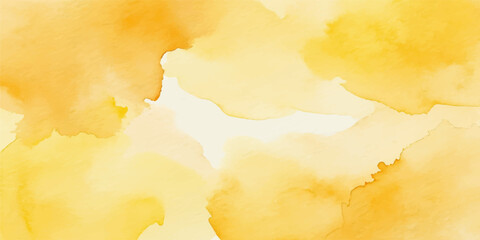 Fototapeta premium Beige yellow watercolor vector background abstract liquid stain wash texture frame banner cover design