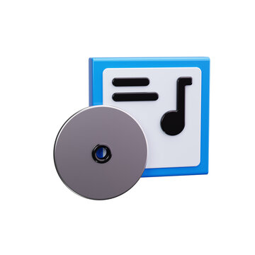 CD 3d render icons
