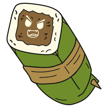 funny cartoon character of lemper