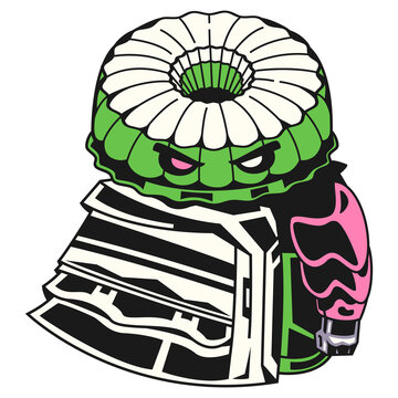 vector illustration of a putu ayu