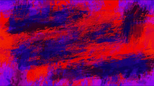 Playful Vibrant Purple And Bright Orange Abstract Grunge Background Featuring Random Brush Strokes For Fun Halloween And Spooky Videos