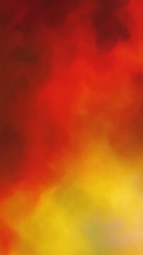 Abstract Red and Yellow Swirling Smoke Background Generative AI
