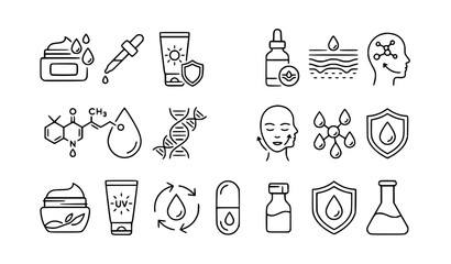 Fototapeta premium hand drawn set of different objects
