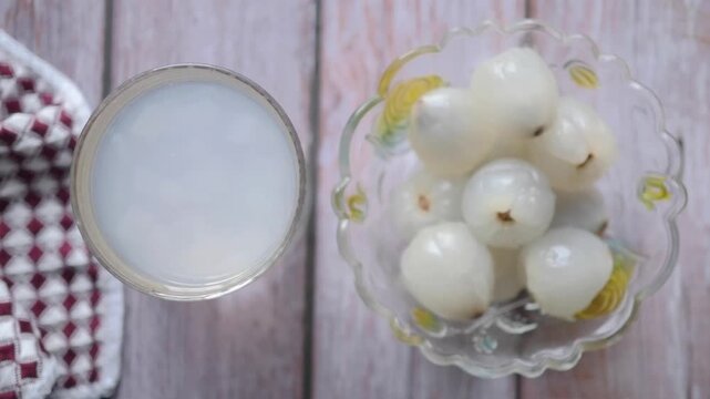Exploring different kinds of lychee fruits