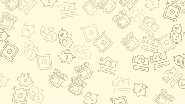 Monetary savings icons for finance and wealth symbols. Perfect for business websites, financial presentations, or moneyrelated articles and blogs.