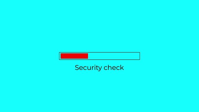 login security verification ui animation with progress bar and verified check mark.