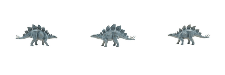 Set Blue Stegosaurus Dinosaur Toy Plastic Model Figure Prehistoric Animal Jurassic Monster Isolated Wild Creature Cutout Graphic Presentation Design Element Object Collection Clip Art © Rama