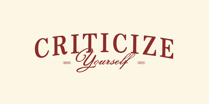 Retro classic serif typography college varsity motivational quote and slogan print for graphic jersey, tee, hat, t-shirt, sweatshirt, or wall art design - Vector