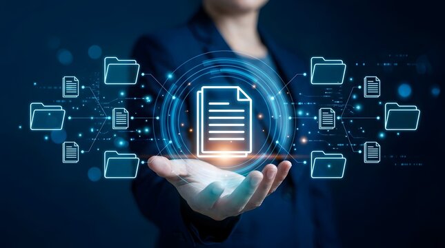 Digital document and file management system interface